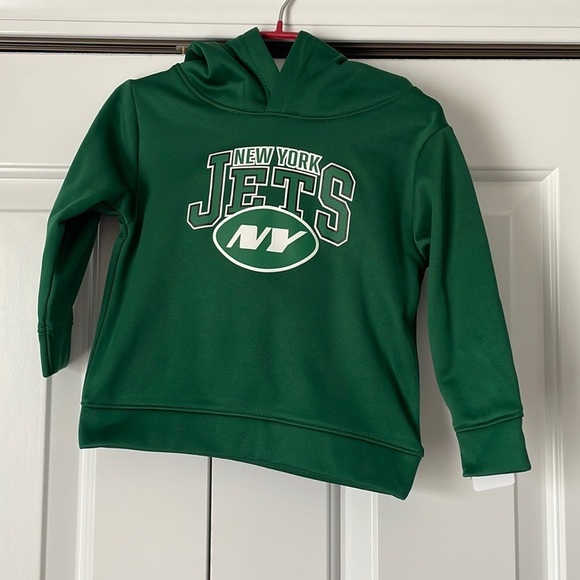NFL New York Jets infant Boys' Poly Fleece Green NY Hooded Sweatshirt size 18M - Picture 6 of 6